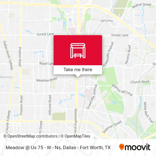 Meadow @ Us 75 - W - Ns map
