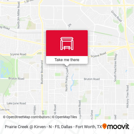 Prairie Creek @ Kirven - N - FS map