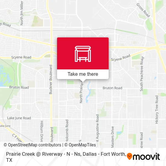 Prairie Creek @ Riverway - N - Ns map