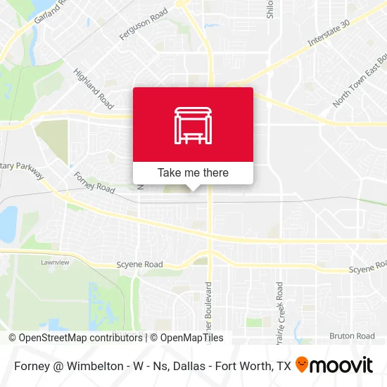 Forney @ Wimbelton - W - Ns map