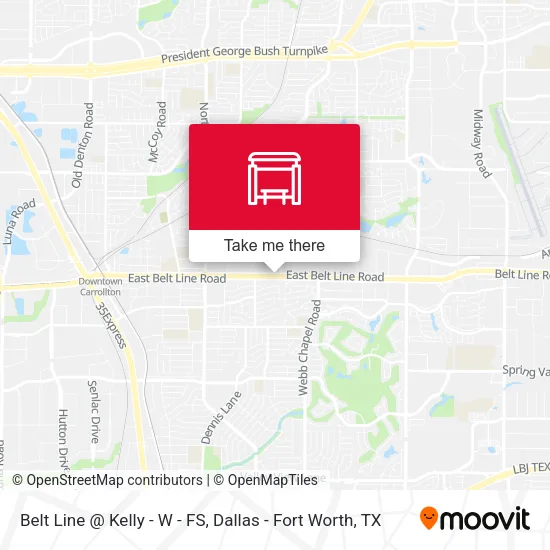 Belt Line @ Kelly - W - FS map