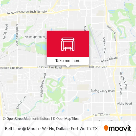 Belt Line @ Marsh - W - Ns map