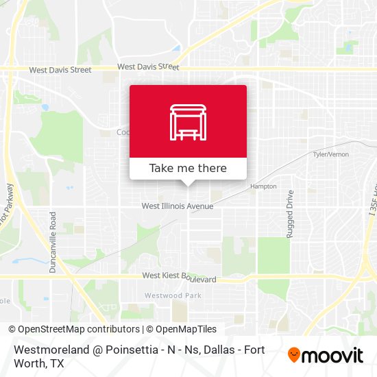 Westmoreland @ Poinsettia - N - Ns map