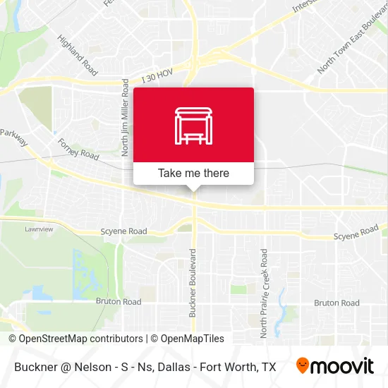 Buckner @ Nelson - S - Ns map