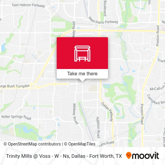 Trinity Mills @ Voss - W - Ns map