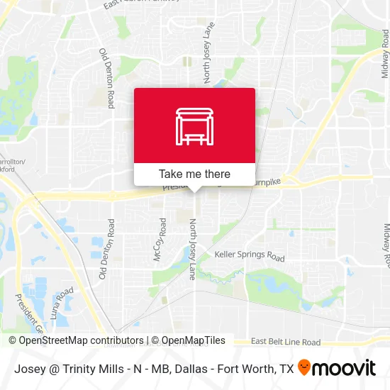 Josey @ Trinity Mills - N - MB map