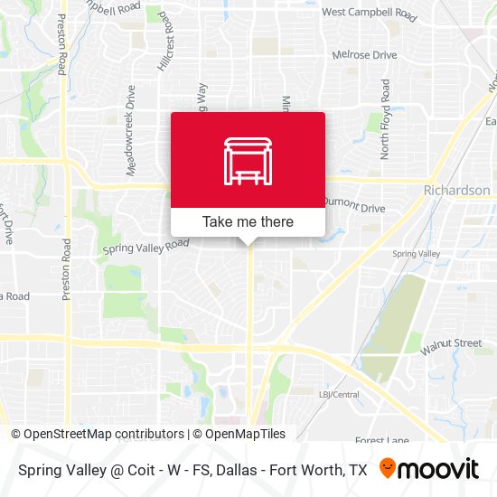 Spring Valley @ Coit - W - FS map