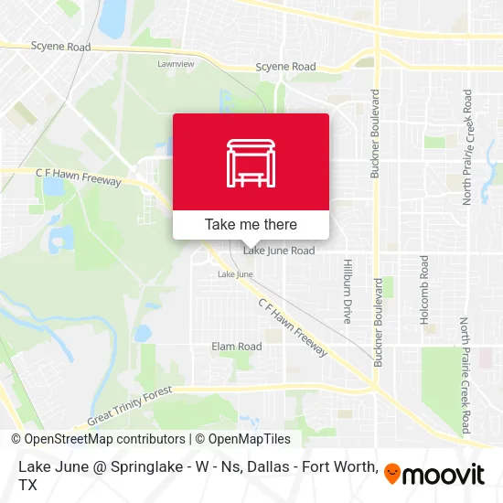 Lake June @ Springlake - W - Ns map