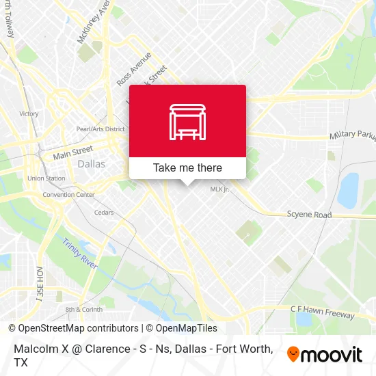 Malcolm X @ Clarence - S - Ns map