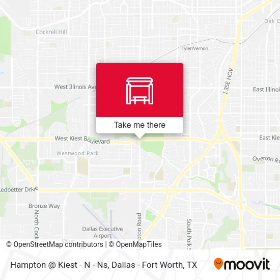 Hampton @ Kiest - N - Ns map