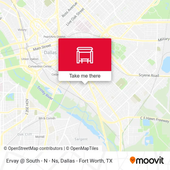 Ervay @ South - N - Ns map