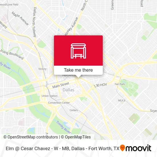 Elm @ Cesar Chavez - W - MB map
