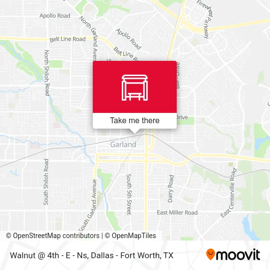 Mapa de Walnut @ 4th - E - Ns