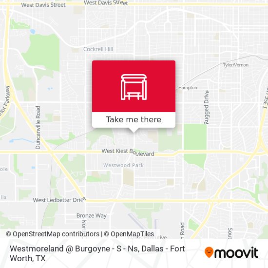 Westmoreland @ Burgoyne - S - Ns map