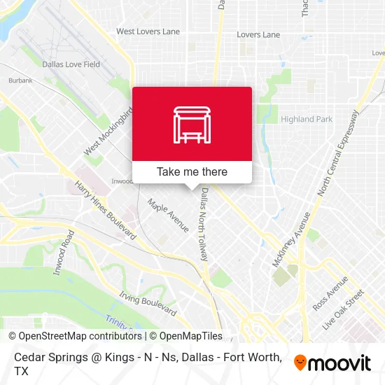 Cedar Springs @ Kings - N - Ns map