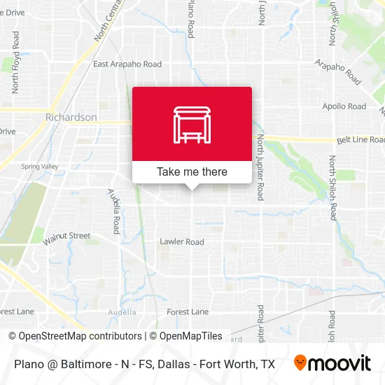 Plano @ Baltimore - N - FS map