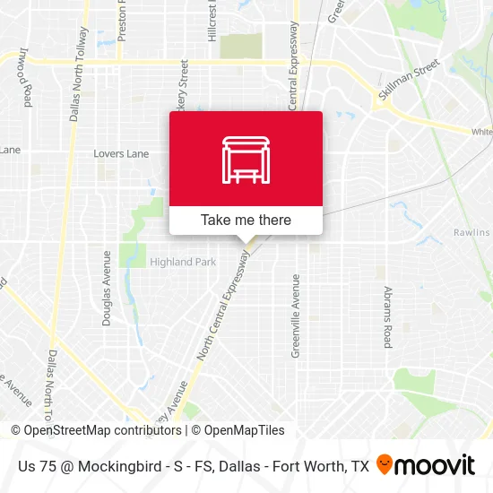 Us 75 @ Mockingbird - S -  FS map