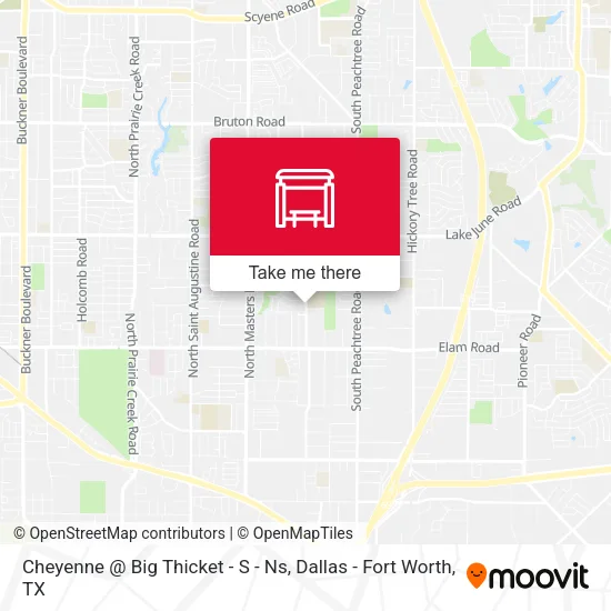 Cheyenne @ Big Thicket - S - Ns map