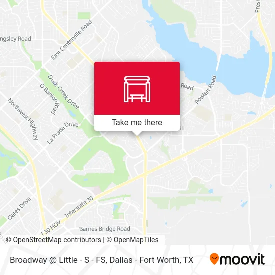 Broadway @ Little - S - FS map