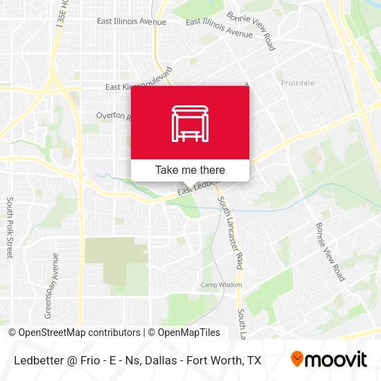 Ledbetter @ Frio - E - Ns map