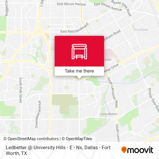 Ledbetter @ University Hills - E - Ns map