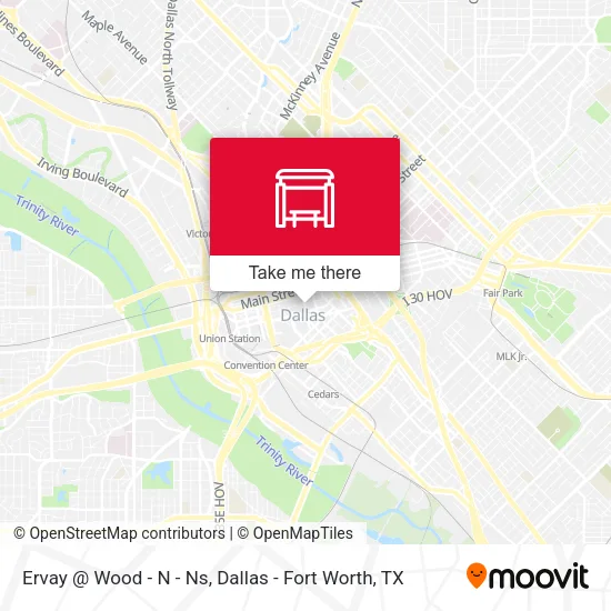 Ervay @ Wood - N - Ns map