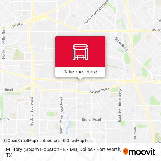 Military @ Sam Houston - E - MB map