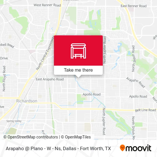 Arapaho @ Plano - W - Ns map