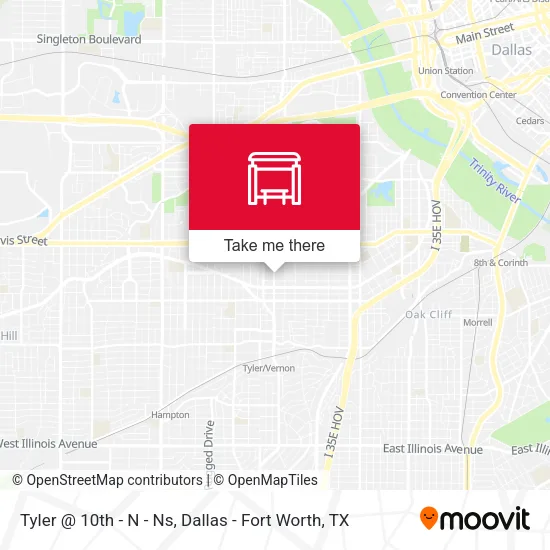 Tyler @ 10th - N - Ns map