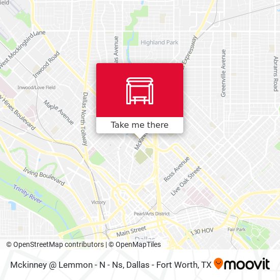 Mckinney @ Lemmon - N - Ns map