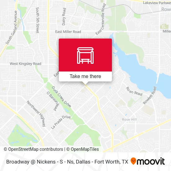 Broadway @ Nickens - S - Ns map