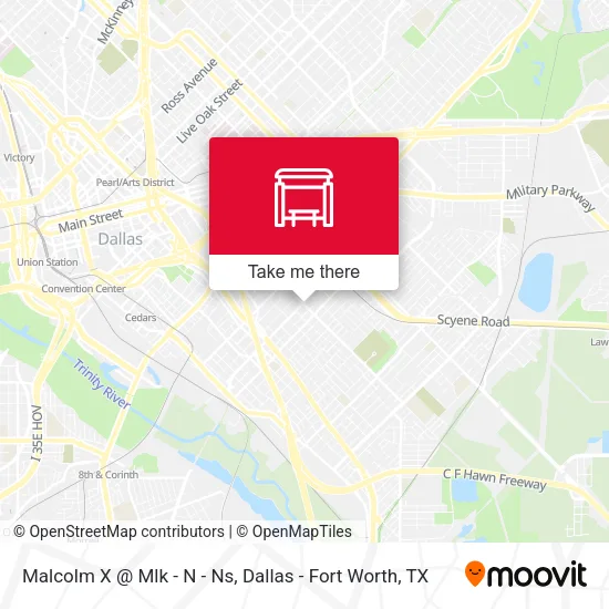 Malcolm X @ Mlk - N - Ns map