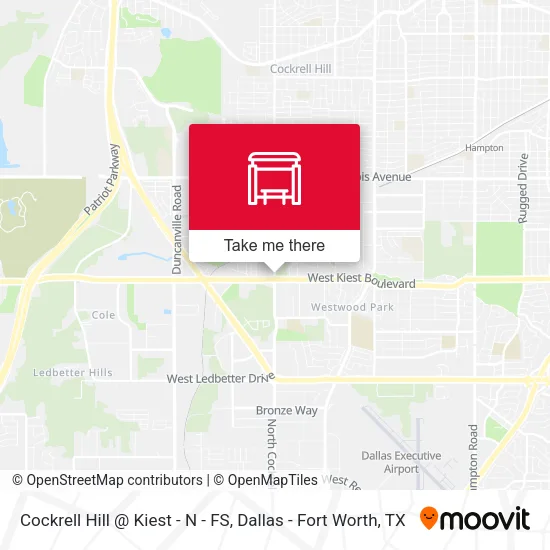 Cockrell Hill @ Kiest - N - FS map