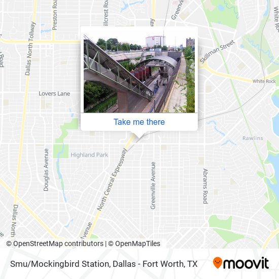 Smu/Mockingbird Station map