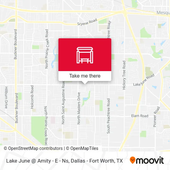 Lake June @ Amity - E - Ns map