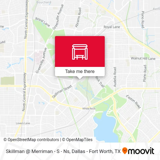 Skillman @ Merriman - S - Ns map