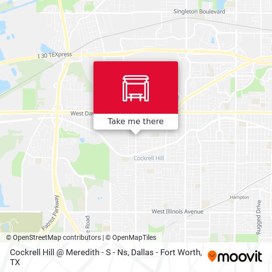 Cockrell Hill @ Meredith - S - Ns map