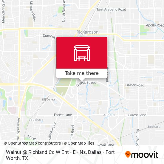 Mapa de Walnut @ Richland Cc W Ent - E - Ns