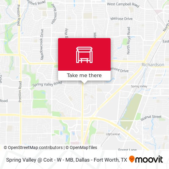 Spring Valley @ Coit - W - MB map