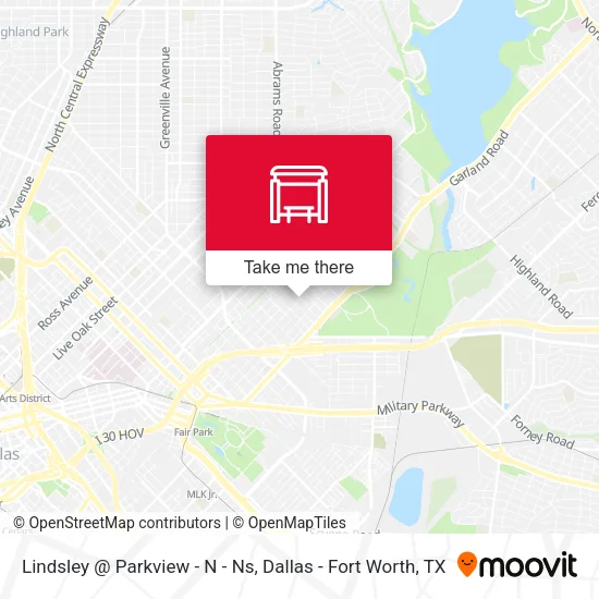 Lindsley @ Parkview - N - Ns map