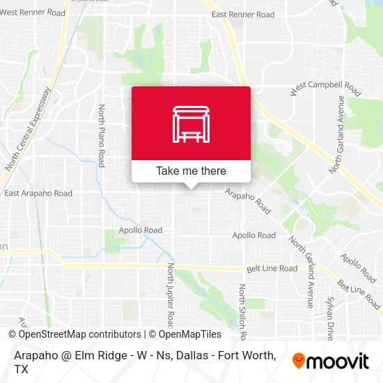 Arapaho @ Elm Ridge - W - Ns map