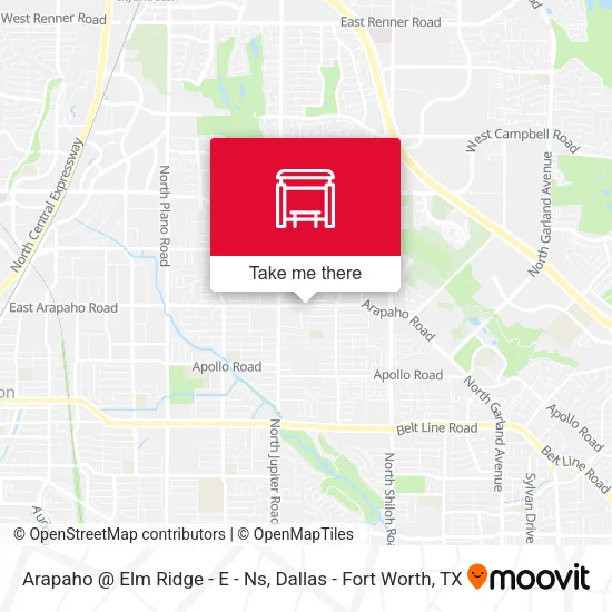 Arapaho @ Elm Ridge - E - Ns map