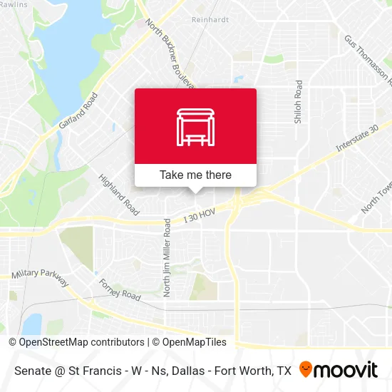 Senate @ St Francis - W - Ns map