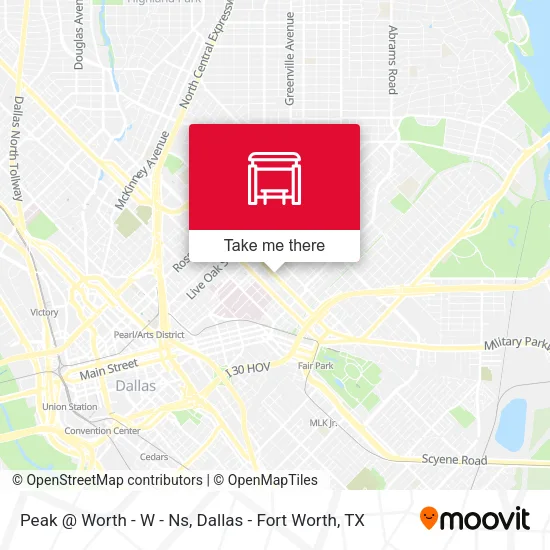 Peak @ Worth - W - Ns map