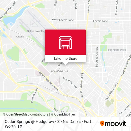 Cedar Springs @ Hedgerow - S - Ns map