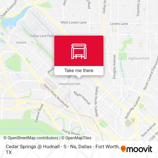 Cedar Springs @ Hudnall - S - Ns map