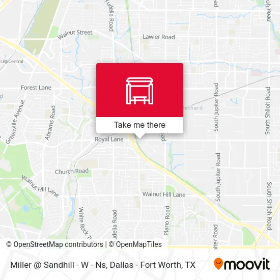 Miller @ Sandhill - W - Ns map