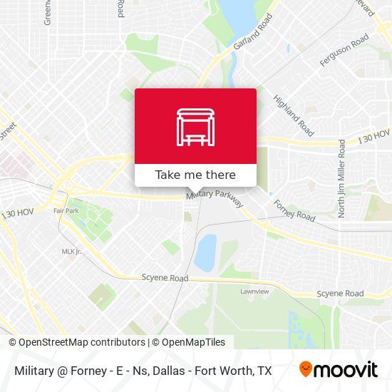 Military @ Forney - E - Ns map