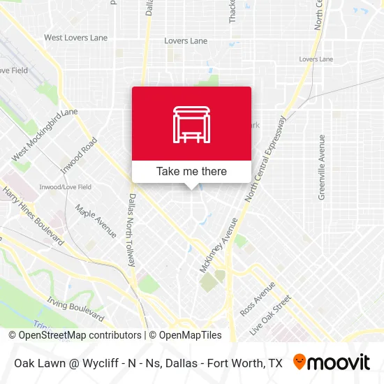 Oak Lawn @ Wycliff - N - Ns map