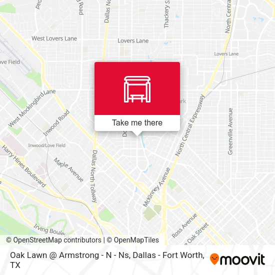 Oak Lawn @ Armstrong - N - Ns map